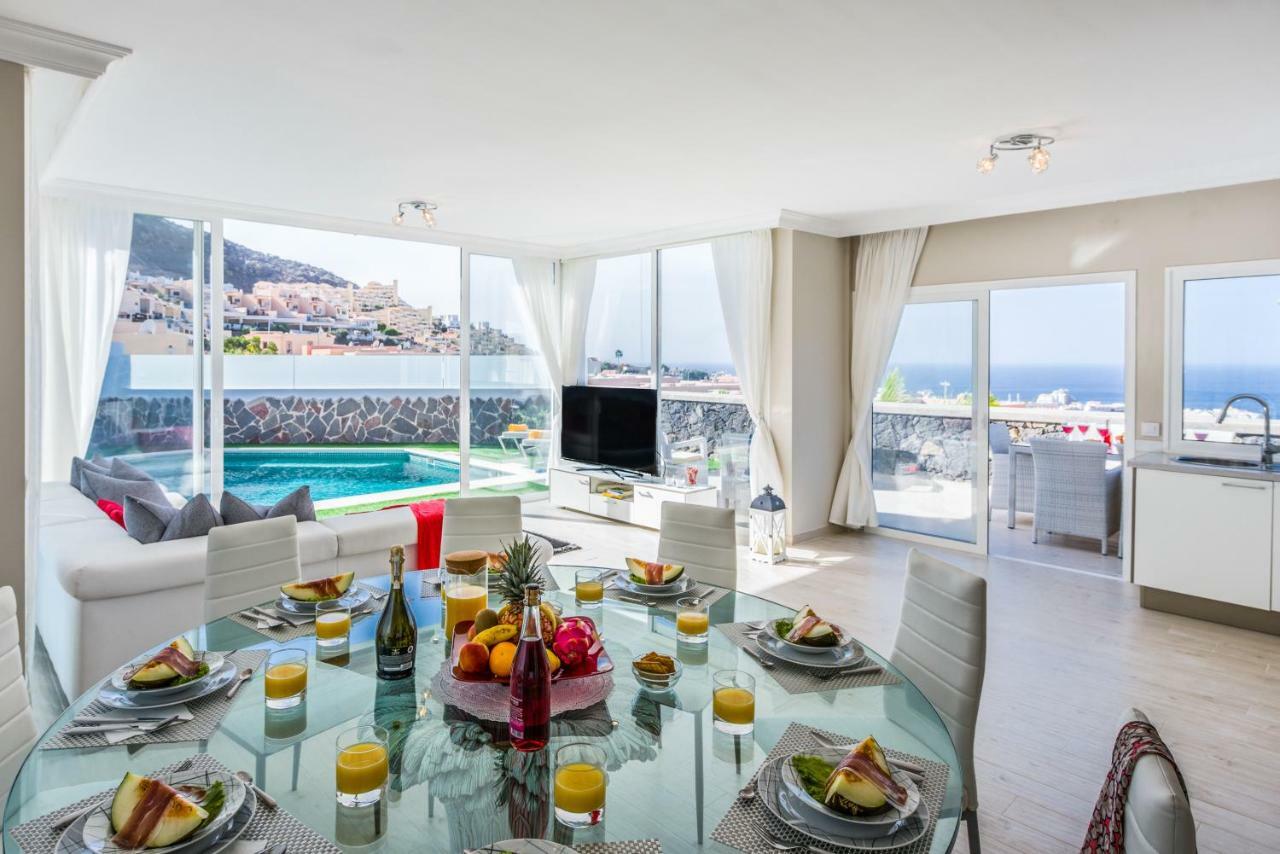 Luxury White Villa With Sea View, Heated Pool Costa Adeje  Extérieur photo