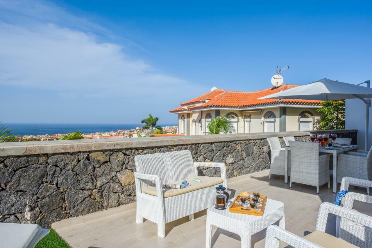 Luxury White Villa With Sea View, Heated Pool Costa Adeje  Extérieur photo