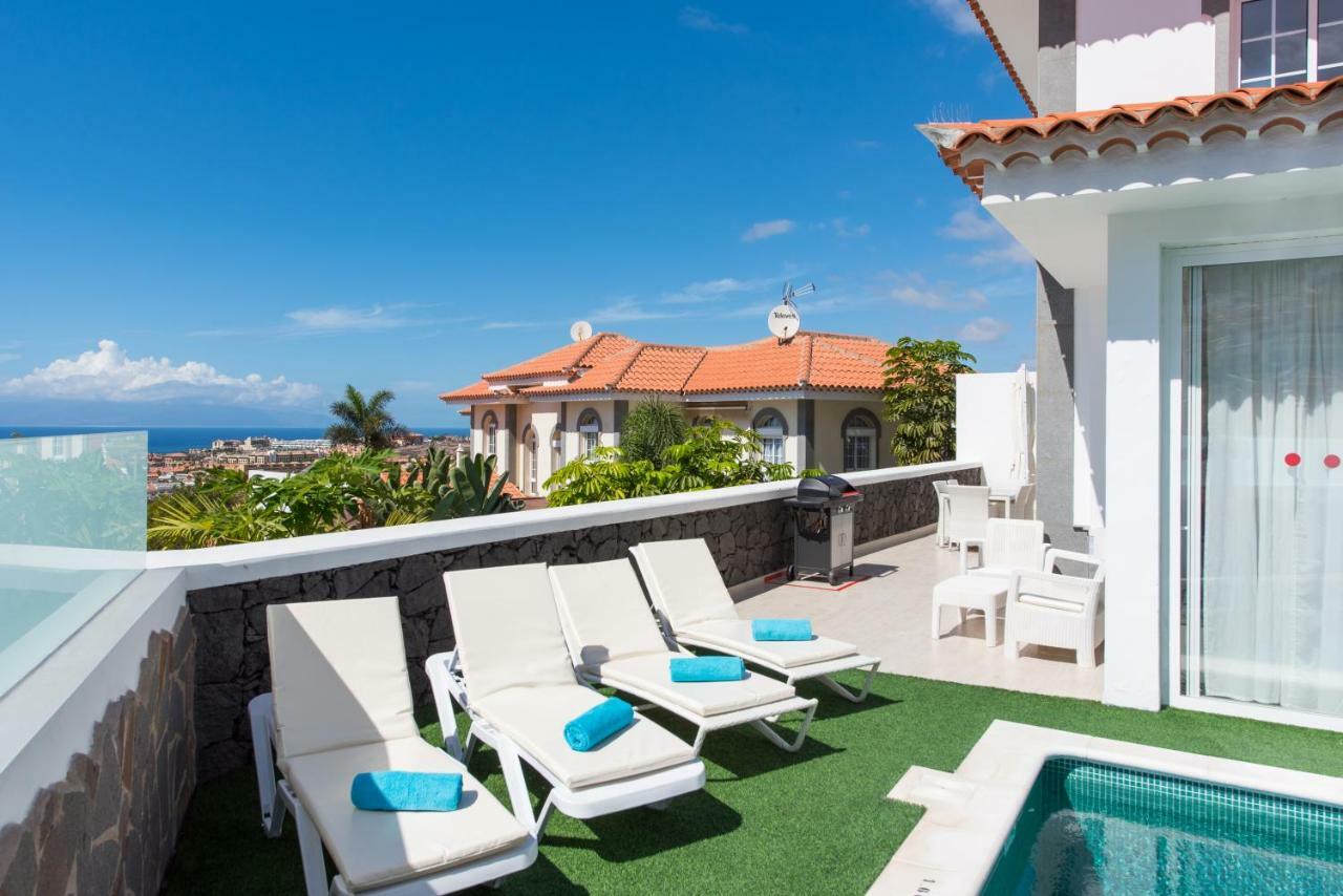 Luxury White Villa With Sea View, Heated Pool Costa Adeje  Extérieur photo