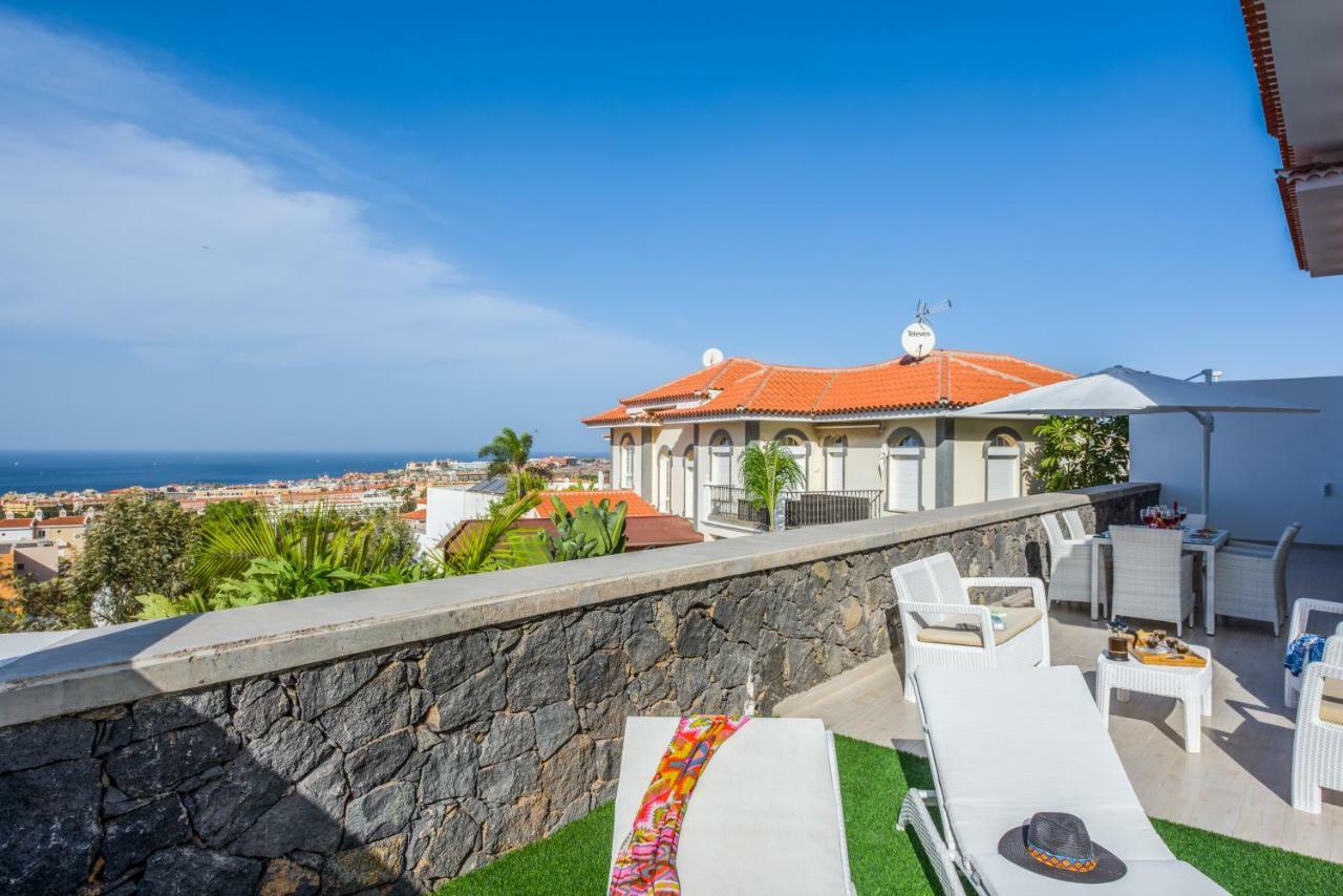 Luxury White Villa With Sea View, Heated Pool Costa Adeje  Extérieur photo
